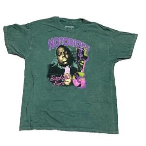 Notorious Big Men's Distressed Washed Large Graphic T Shirt New Without Tags